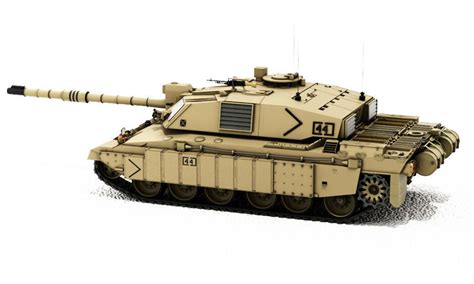 Challenger 2 British Army Tank with desert... 3D Model .max .obj .3ds ...