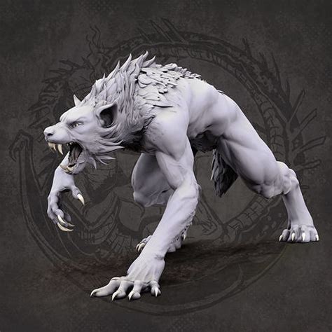 werewolf-walking pose 3D model 3D printable | CGTrader