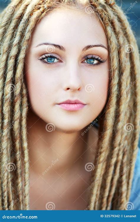 Fashion Hairstyle With Dreads Stock Photography - Image: 32579342