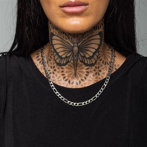 Best Female Neck Tattoo: 50+ Modern Ideas in 2022 | Front neck tattoo ...