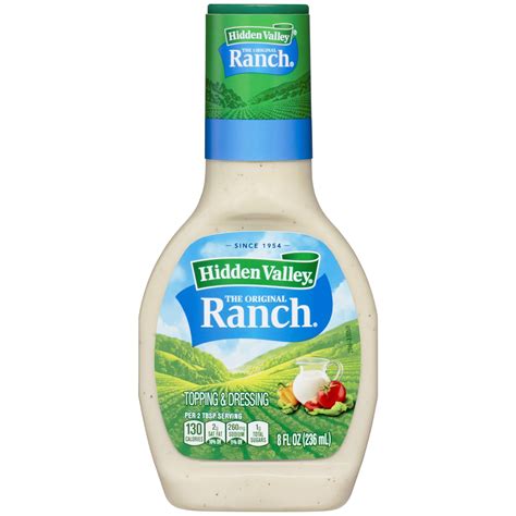 Hidden Valley Original Ranch Salad Dressing & Topping, Gluten Free, 8 ...