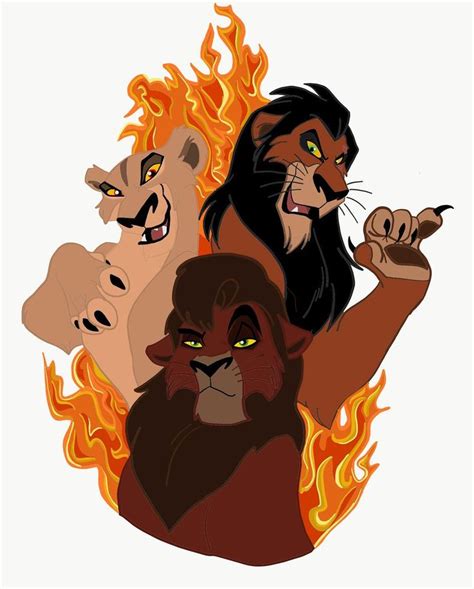 Kovu and his parents,Zira and Scar | Lion king fan art, Lion king ...