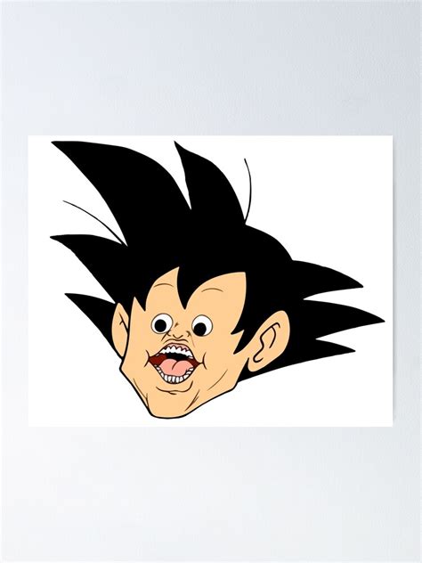 "Goku Meme Face Reaction" Poster for Sale by Spider-Mayne | Redbubble