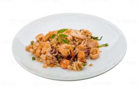 Rice with seafood 8511334 Stock Photo at Vecteezy