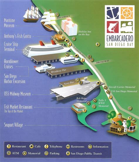 Map of Embarcadero San Diego