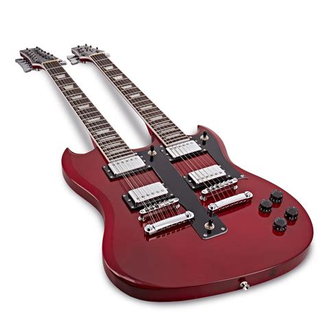 Brooklyn Double Neck Guitar by Gear4music at Gear4music