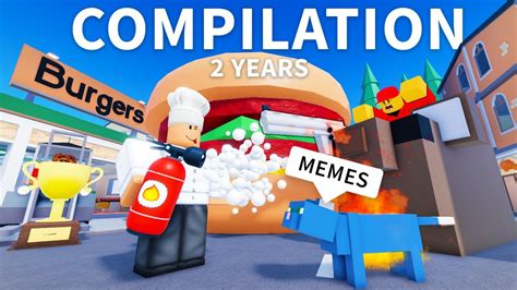 ROBLOX Cook Burgers - Funny Moments & Memes (COMPILATION) 😛 - YouTube