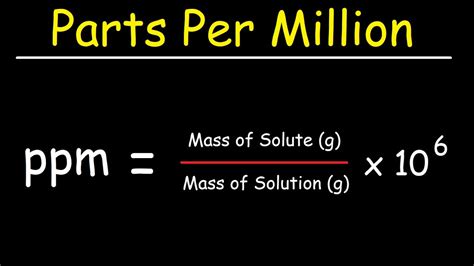 How to calculate ppm by mass - lockqmini