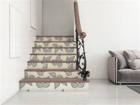 Stair Riser Removable Wallpaper With Leaves, Wallpaper for Stairs, Self ...