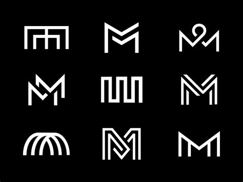 MM-onograms | Monogram logo design, Typographic logo, Typography logo