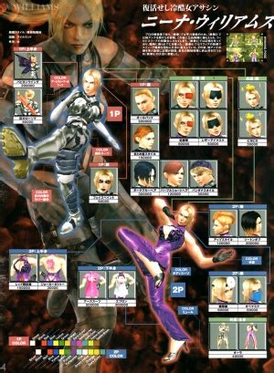 Nina Williams/Outfits - Tekkenpedia