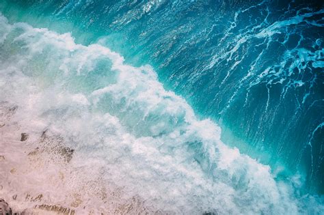 Aerial Photo of Ocean Waves · Free Stock Photo