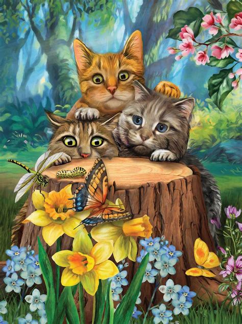 Fraidy Cats, 300 Pieces, SunsOut | Puzzle Warehouse