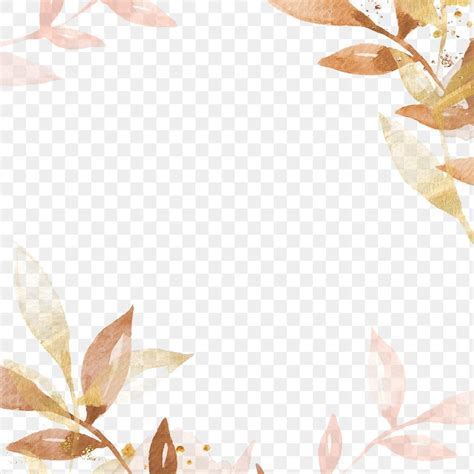 Watercolor leaf border png transparent background | premium image by ...