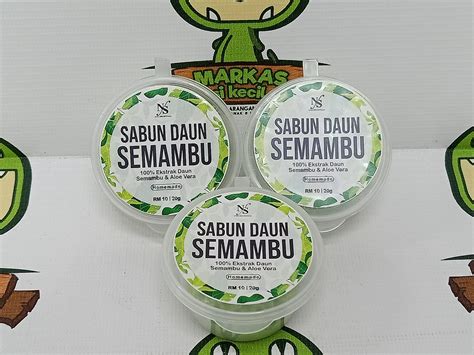 Sabun Daun Semambu 20g | Markas Si Kecil