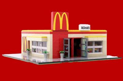 Modular Mini-McDonalds | Lego mcdonalds, Building for kids, Cool lego