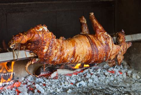 Recipe for Greek Style Spit Roasted Pig