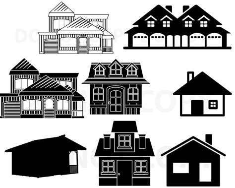 House SVG Bundle Home svg file for cricut Houses Design | Etsy