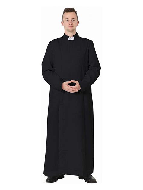 Unisex Anglican Cassock Clergy Priest Pulpit Robe in 3 Colors - GraduatePro