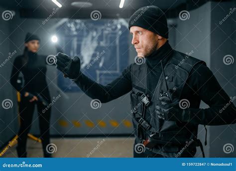 Robbers Getting Ready for the Bank Vault Robbery Stock Image - Image of ...