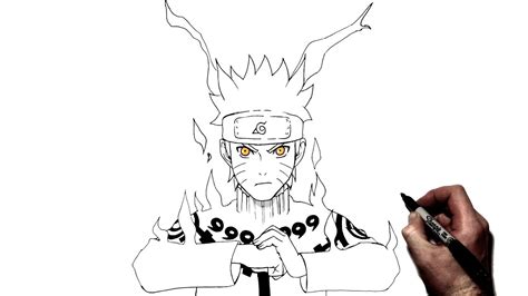 Naruto Bijuu Mode Drawing