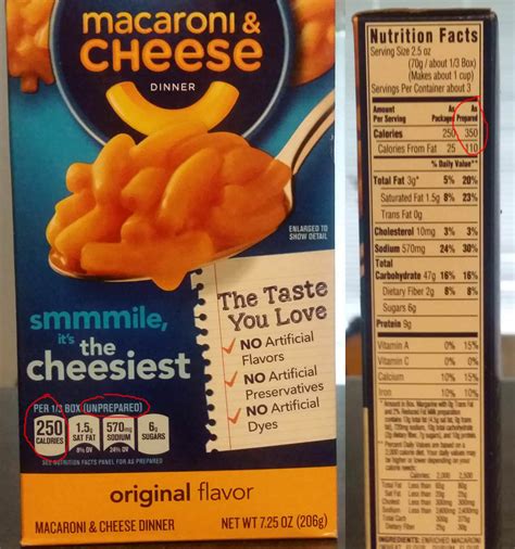 Kraft Mac And Cheese Nutrition Information | Besto Blog