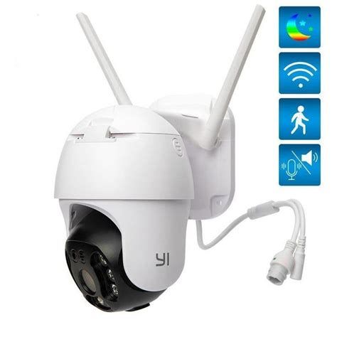 YI PTZ Wifi Outdoor Wireless IP Camera 1080P Digital Zoom Night Vision ...