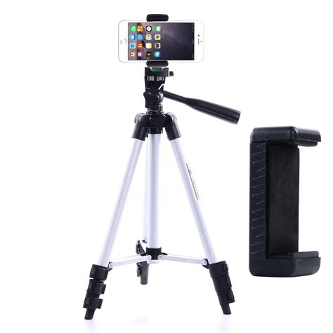 Flexible Tripod with Clip Phone Holder Portable Tripod for Camera Phone ...