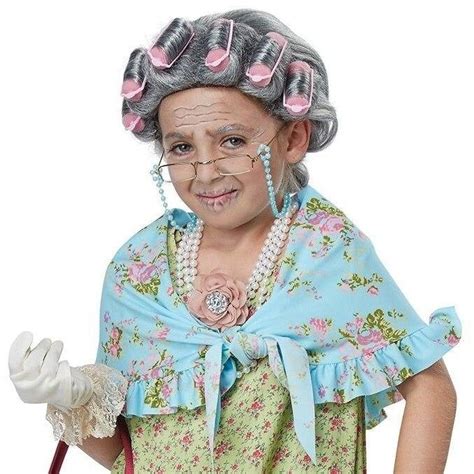 Girl's Old Lady Costume Kit - Etsy