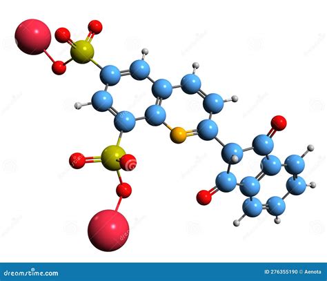 Quinoline Yellow Of C18H11NO2 3D Conformer Animated Render. Food ...