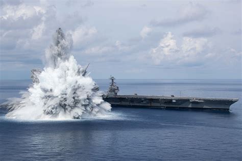 USS Gerald R. Ford Conducts Final Explosive Event, Completing Full Ship ...