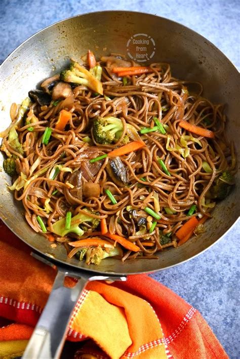 Vegetable Yakisoba | Vegan Yakisoba Recipe - Cooking From Heart