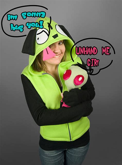 GIR from Invader Zim Costume Hoodie Made to Order | Etsy