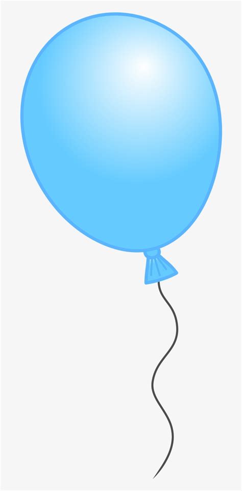 Ballon Clipart Individual Balloon - Light Blue Balloon Clip Art ...