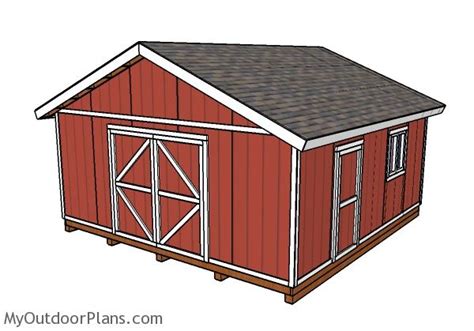 20x20 Shed Plans | PDF Download | MyOutdoorPlans