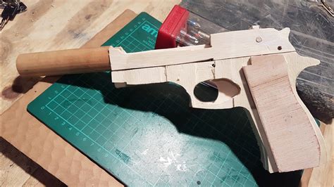 HOW TO MAKE A WORKING MODEL WOODEN GUN WITH BLOWBACK - YouTube