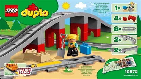 LEGO instructions - DUPLO - Trains - 10872 - Train Bridge and Tracks ...