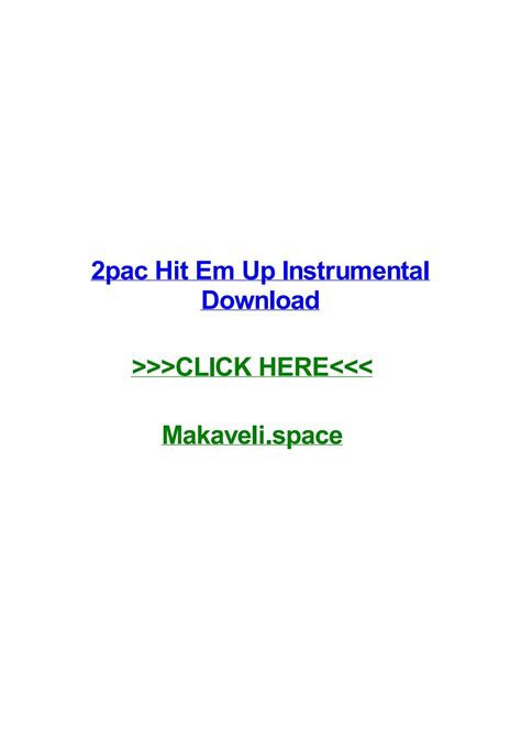 2pac hit em up instrumental download by jeffahbjf - Issuu