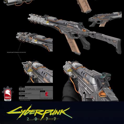 cyberpunk 2077 weapon concept art - Kenneth Alley