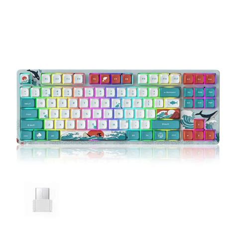 Womier XVX 87 Key TKL Mechanical Keyboard Hot Swappable Wireless ...