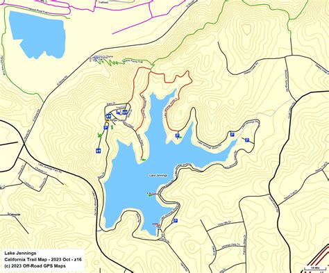 Lake Jennings - California Trail Map