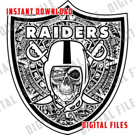 Raiders Mayan Aztec Oakland Las Vegas Laser Plasma Vinyl - Etsy