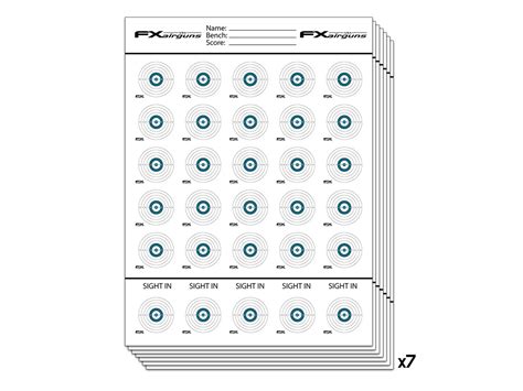 FX Airguns 100 Yard Benchrest Targets 3' x 4' - 7 Pack | Pyramyd AIR