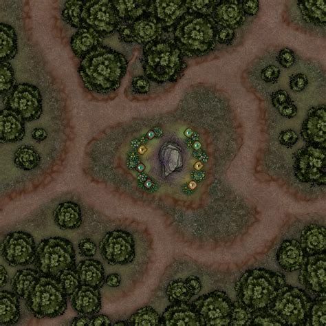 Druid Circle at center of forest : r/dndmaps