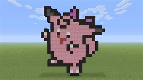 Minecraft Pixel Art - Clefable Pokemon #036 (With images) | Pixel art ...