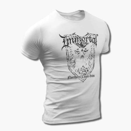 Immortal T-Shirt, Immortal Northern Chaos Gods Tee, Black Metal Merch ...