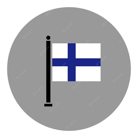 Premium Vector | National flag of finland themes idea design