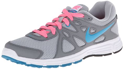 Nike - Women's Nike Revolution 2 Running Shoe Grey/Pink/Turquoise Size ...