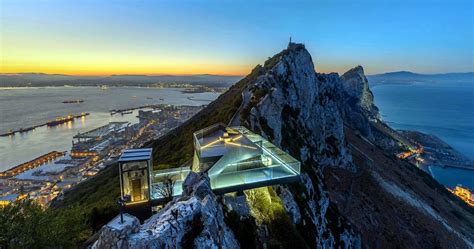 The Skywalk on the Rock of Gibraltar in Gibraltar