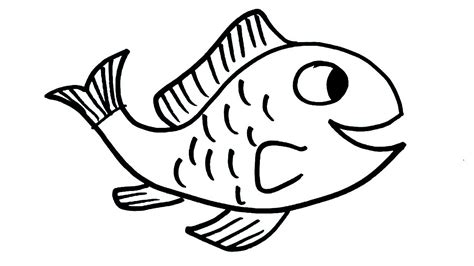 How to draw Fish Drawing for kids | Easy Fish Art Step by Step - YouTube